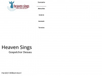 heaven-sings.de Webseite Vorschau