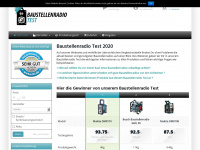 baustellenradio-tester.com Webseite Vorschau