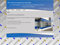 kfz-zulassungsdienst-schmidt.de Webseite Vorschau