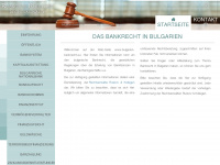 bulgarien-bankrecht.eu Webseite Vorschau