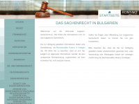 bulgarien-sachenrecht.eu Webseite Vorschau