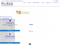 prokick-fussballschule.de Webseite Vorschau