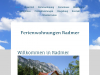 ferienwohnung-radmer.at Webseite Vorschau