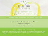 monica-stein.de Webseite Vorschau