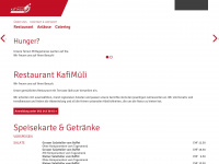 restaurant-kafimueli.ch Webseite Vorschau