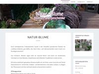 natur-blume.de Webseite Vorschau