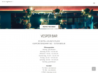 vesper-bar.de Webseite Vorschau