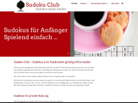 sudoku-club.de Webseite Vorschau