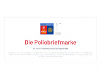 poliobriefmarke.de Webseite Vorschau