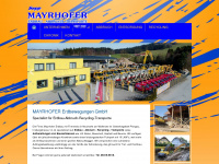 mayrhofer-erdbau.at Webseite Vorschau