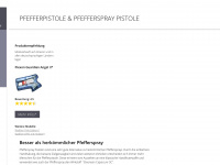 pfefferspray-pistole.net Webseite Vorschau