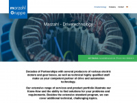 marzahl-drivetechnology.com Webseite Vorschau