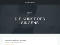 singen-is.org Webseite Vorschau