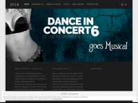 dance-in-concert.de Webseite Vorschau
