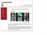 subsidiaris.de Webseite Vorschau