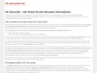 4k-camcorder.com Webseite Vorschau