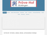 proeve-hof.de Webseite Vorschau