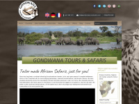 gondwanatoursandsafaris.com Webseite Vorschau