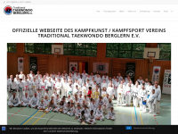 taekwondo-berglern.de Webseite Vorschau