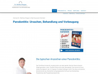 parodontitis-zahnarzt-badkreuznach.de Webseite Vorschau