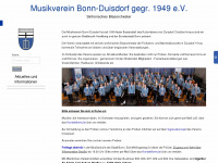 musikverein-bonn-duisdorf.de Webseite Vorschau