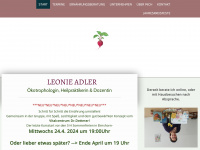 leonie-adler.de Webseite Vorschau