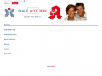 blaue-apotheken.de Webseite Vorschau