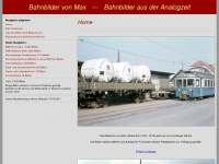bahnbilder-von-max.ch Webseite Vorschau
