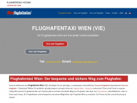 wien-flughafentaxi.com Webseite Vorschau