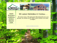 holzhaus-hallweger.de Webseite Vorschau