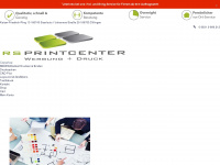 rs-printcenter.de Webseite Vorschau