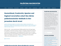 palaestina-nachrichten.de Webseite Vorschau