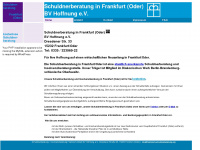 schuldnerberatung-frankfurt-oder.de Webseite Vorschau