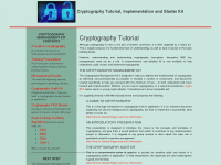 cryptography-tutorial.com Webseite Vorschau