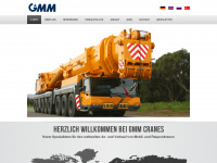 gmm-cranes.com Webseite Vorschau