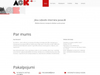 agk.lv Webseite Vorschau
