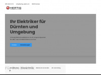 hertig-elektro.ch Webseite Vorschau