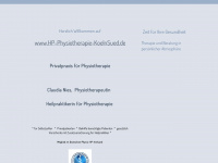 hp-physiotherapie-koelnsued.de Webseite Vorschau