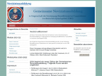 noviziatsausbildung.de Webseite Vorschau