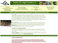 jagdteckel-meckpom.de Webseite Vorschau