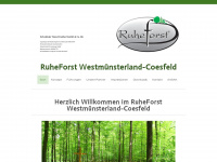 naturfriedhof-coesfeld.de Webseite Vorschau
