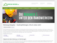 werkzeug-ratgeber.com Webseite Vorschau