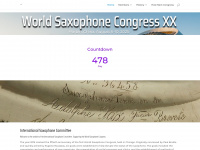 saxophonecommittee.com Webseite Vorschau