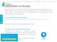 friesland-kliniken.de Webseite Vorschau