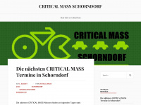 criticalmassschorndorf.wordpress.com Webseite Vorschau