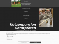 katzenpension-samtpfoten.de Webseite Vorschau