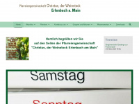 pfarreien-erlenbach.de Webseite Vorschau