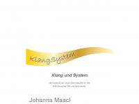 klang-system.de Webseite Vorschau