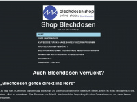 shopblechdosen.wordpress.com Webseite Vorschau