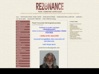 rezonance.cz Webseite Vorschau